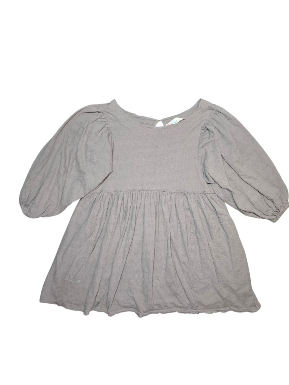 FP Beach Get Obsessed Babydoll Dress Slate Grey Medium